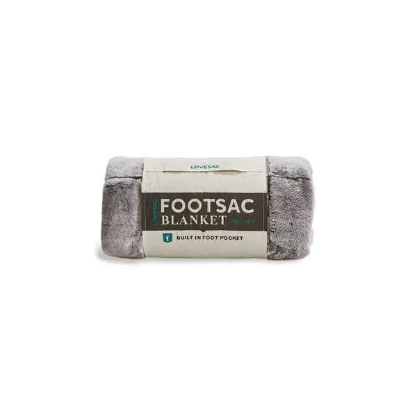 Footsac Blanket: Charcoal Wombat Phur - Lovesac | Lovesac