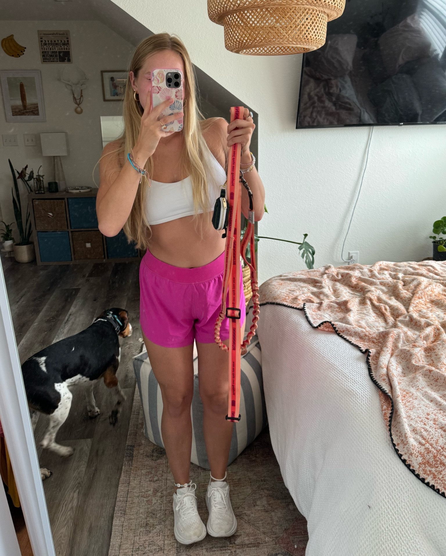 The best leash and the best shorts ✨🎀😙 #pet 

#LTKSaleAlert #LTKActive #LTKGiftGuide