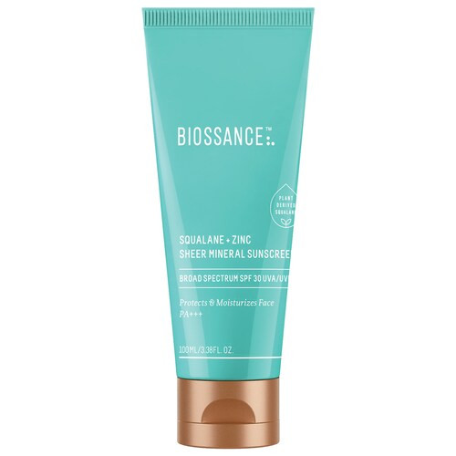 Squalane + Zinc Sheer Mineral Sunscreen SPF 30 PA +++ - Biossance | Sephora | Sephora (US)