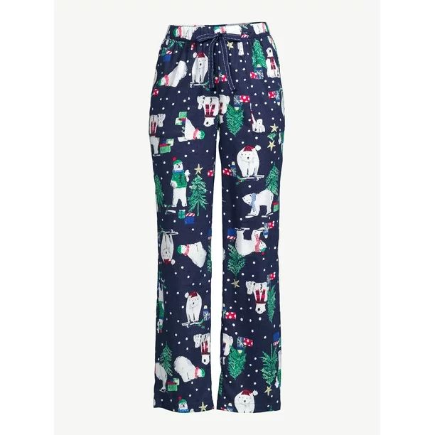 Joyspun Women’s Flannel Bear Pajama Pants | Walmart (US)