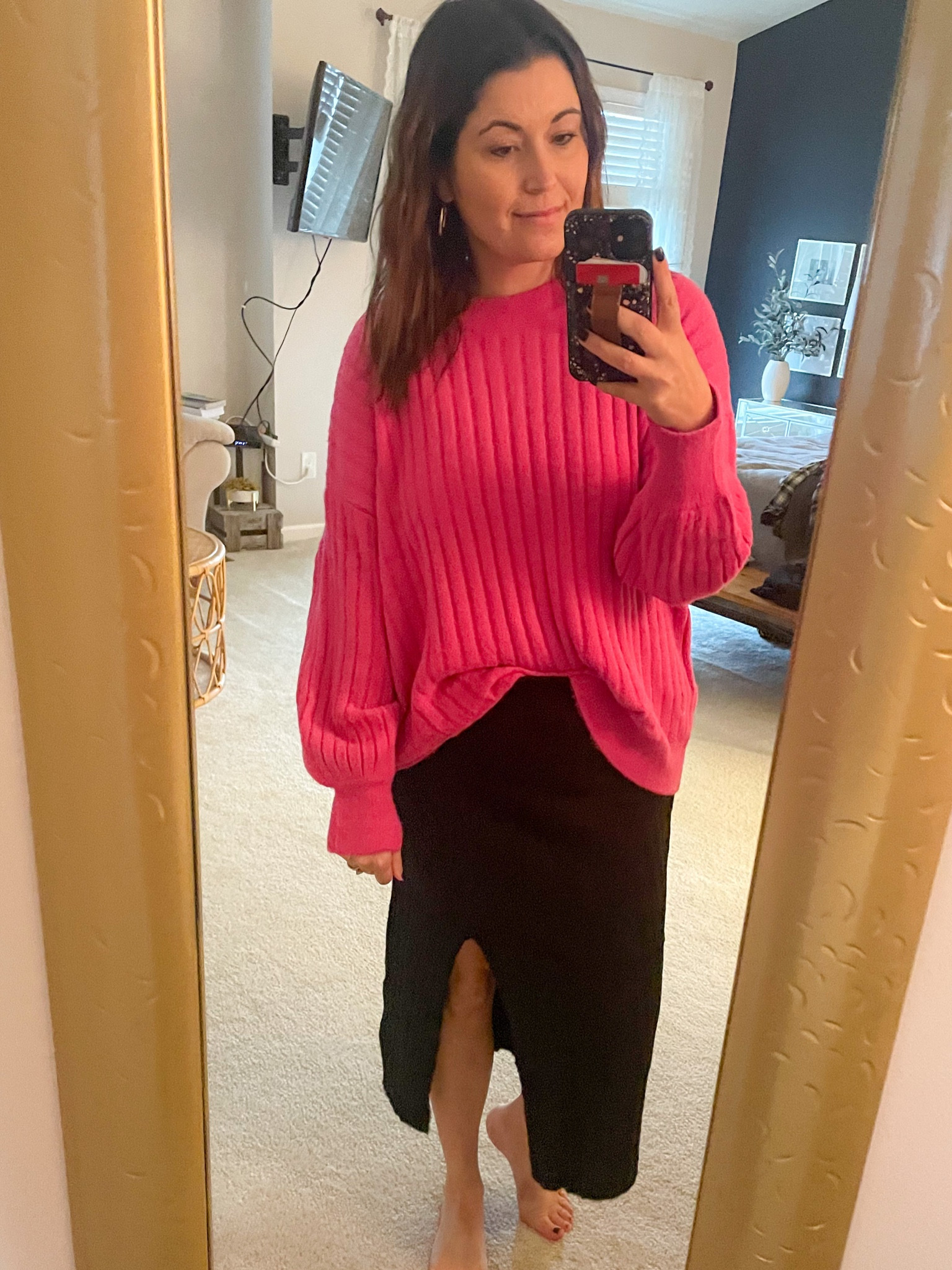 Aerie is having a sale! Just got my order in and I immediately grabbed another color in this sweater! It is so SOFT and the skirt is made of the same material! Both on sale right now!☺️
#comfyootd 
#stylishmom
#sweaterskirt

#LTKunder50 #LTKstyletip #LTKsalealert