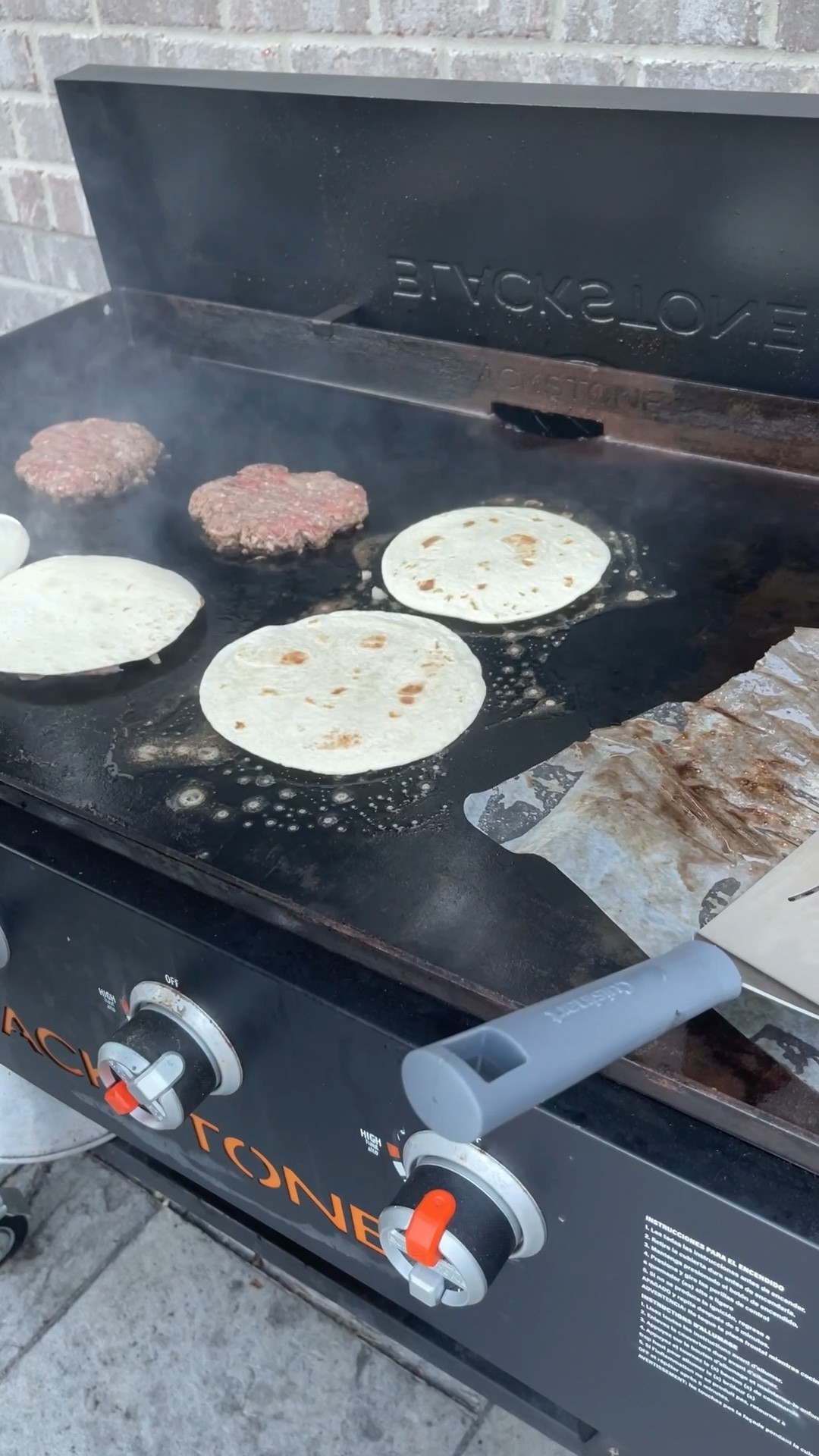 No need to eat out when we can eat in on our Blackstone. We tried the viral Big Mac tacos, and they were delicious. 

#LTKhome