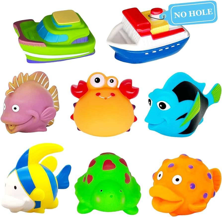 Mold Free Bath Toys for Toddler-1-3 - Stocking Stuffers for Kids Toddlers Boys Girls No Hole Bath... | Amazon (US)