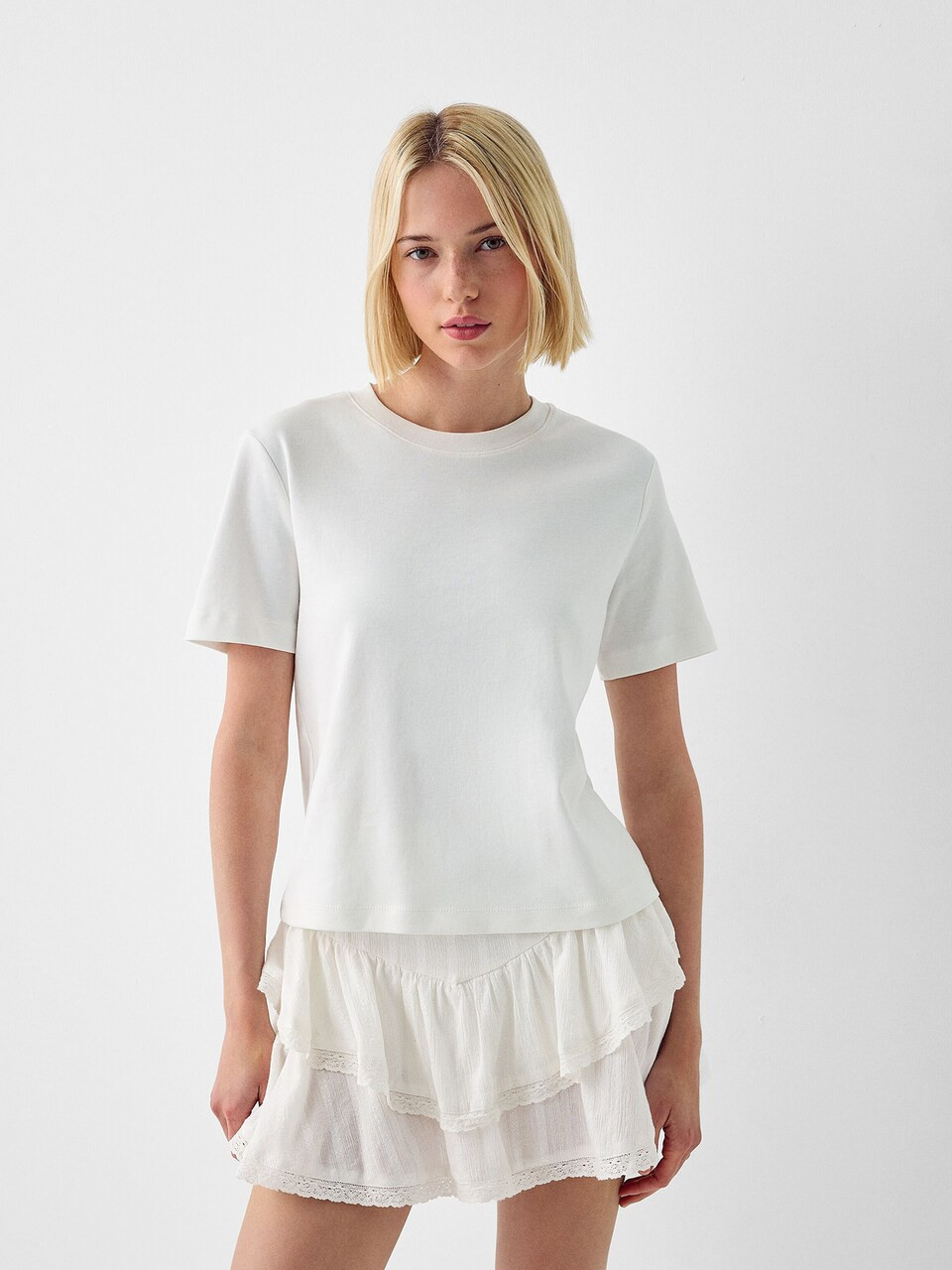Bershka Rock in Weiß | ABOUT YOU (DE)