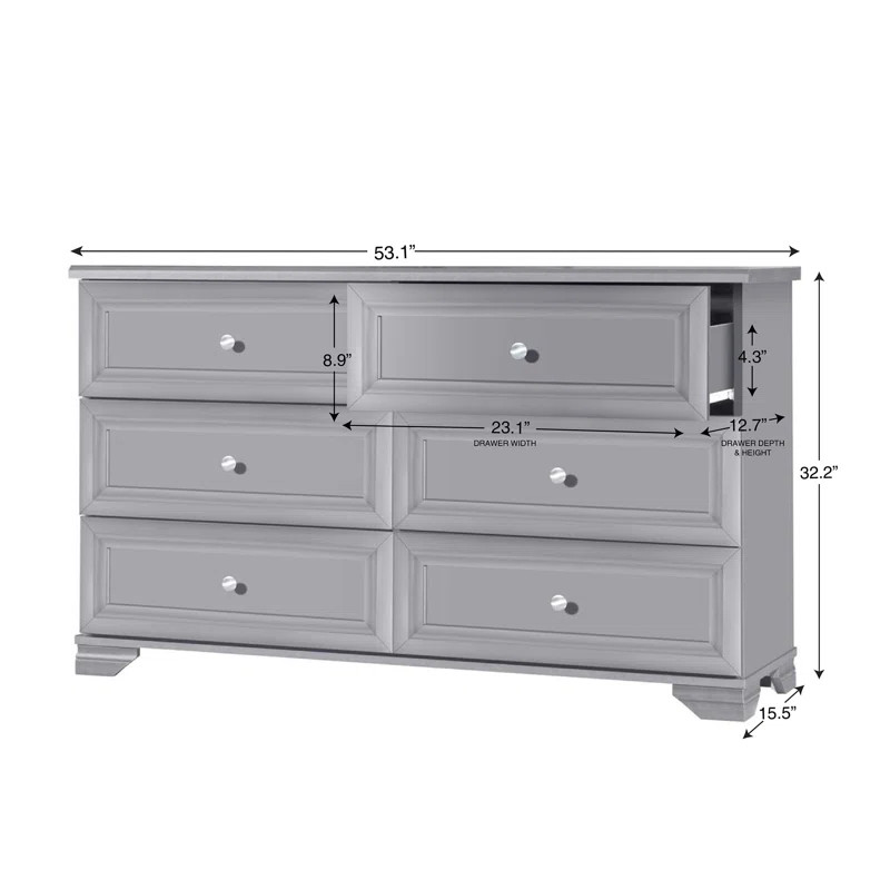 Essex Kids 6 - Drawer Dresser | Wayfair North America
