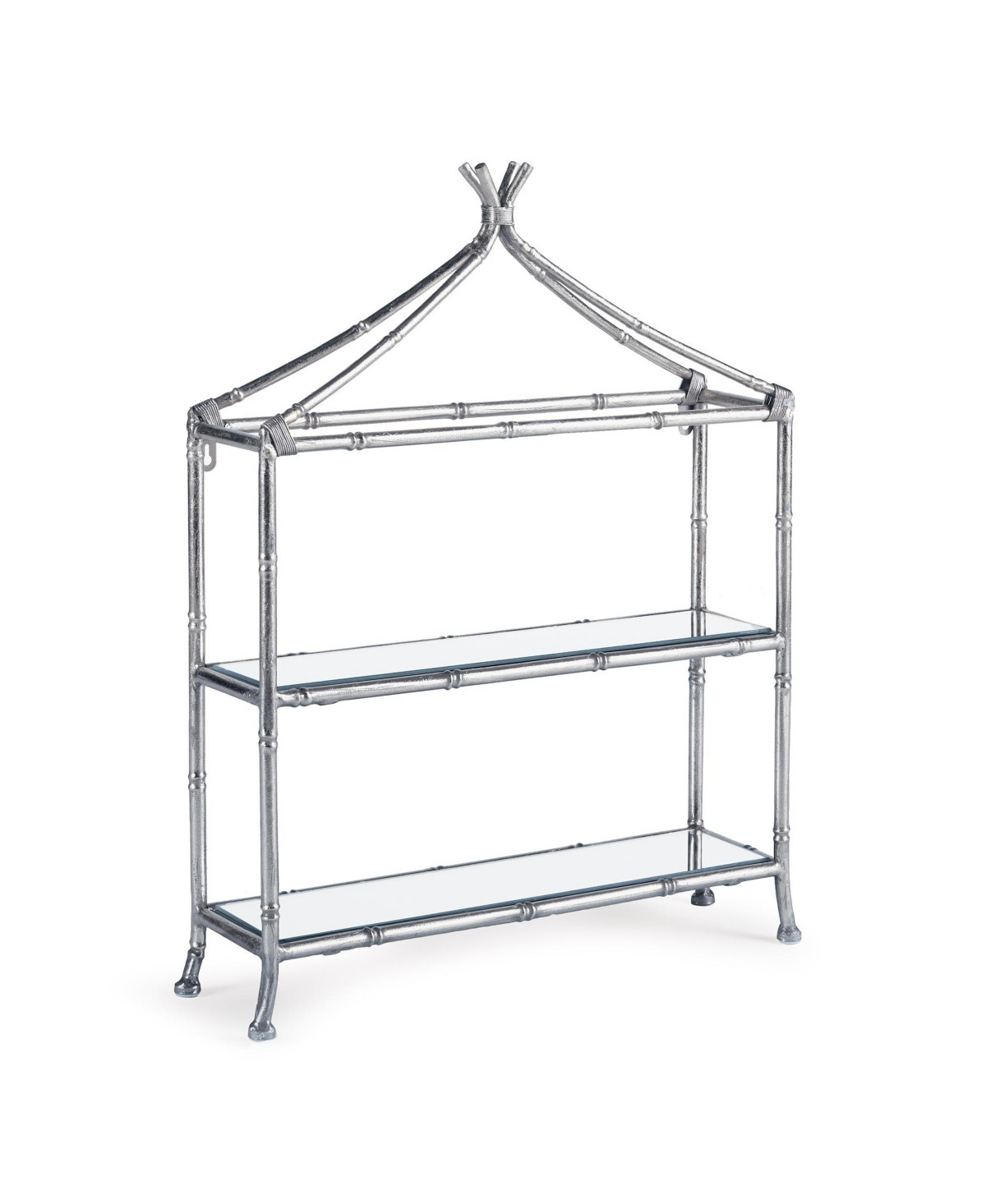 Daphne 2-Tier Curio Shelf - Silver | Macy's