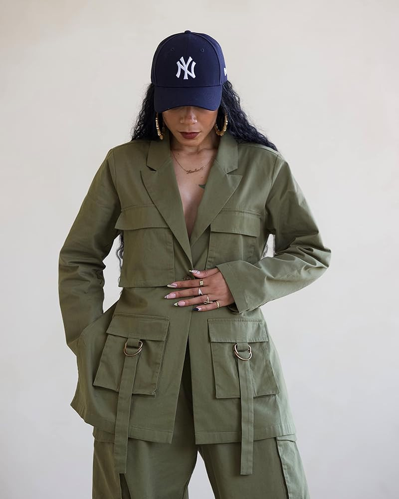 The Drop Women's Martini Olive Utility Jacket by @thenotoriouskia | Amazon (US)