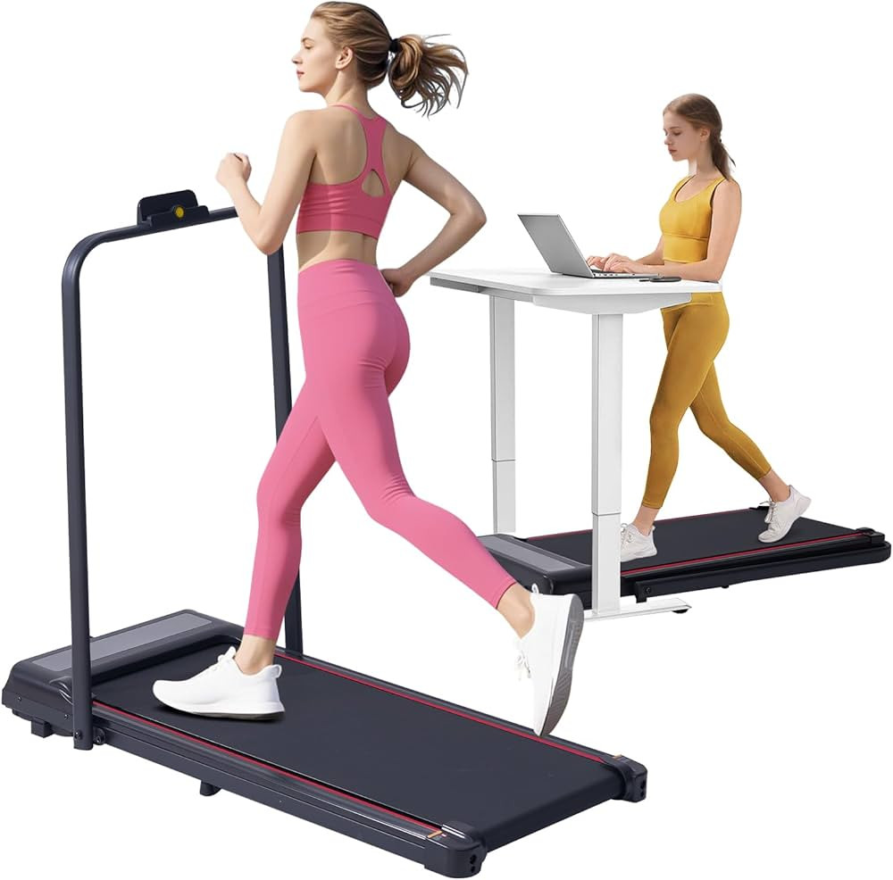 Walking Pad with Handle Bar, 3.0HP Walking Pad Treadmill with Handles, 3 in 1 Portable Under Desk... | Amazon (US)