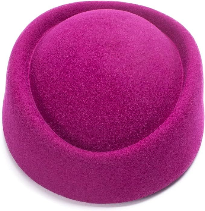 Lawliet Cocktail Fascinator Base Wool Air Hostesses Pillbox Hat Millinery Making A139 | Amazon (US)