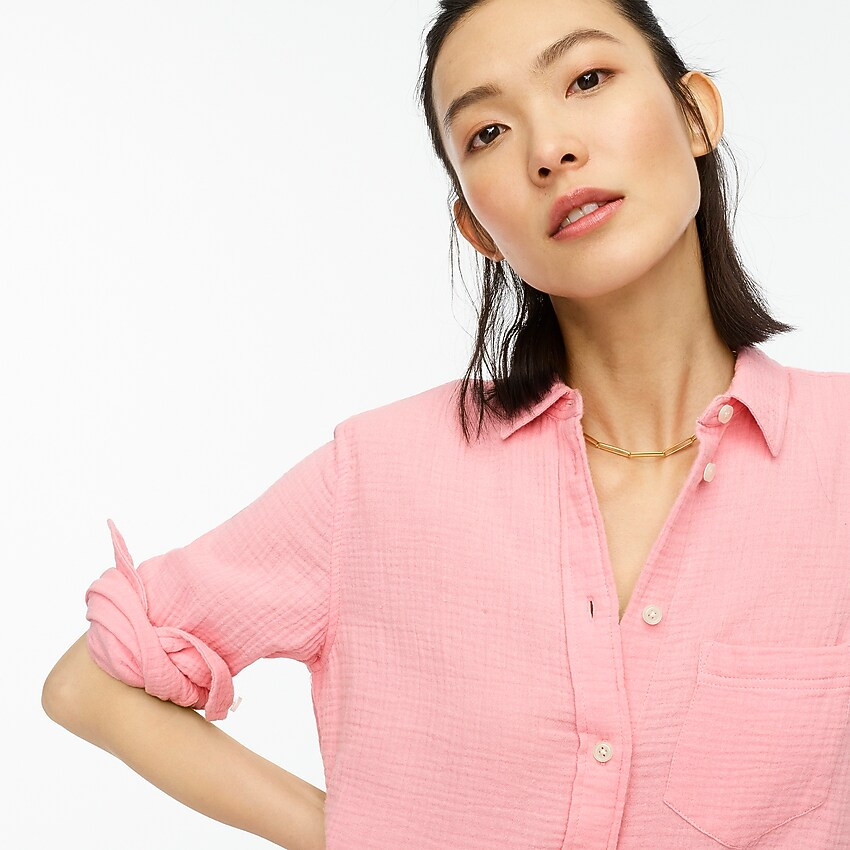 Classic-fit cozy gauze shirt | J. Crew US