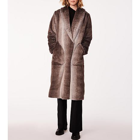 Bernardo Shawl Collar Fur Coat With Patch Pockets - 20657833 | HSN | HSN