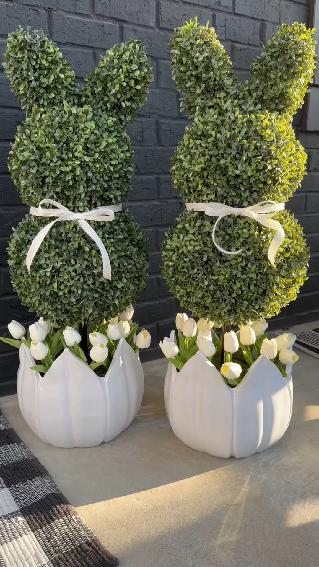 Viral topiary bunny, spring decor, Easter decor, spring front porch, tulip planters, spring florals, diy decor, Easter bunny, topiary, bunnies 

#LTKSeasonal #LTKHome