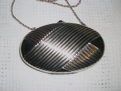 Vintage Lisette Silver Clam Shell Evening Purse Made in Italy  | eBay | eBay US
