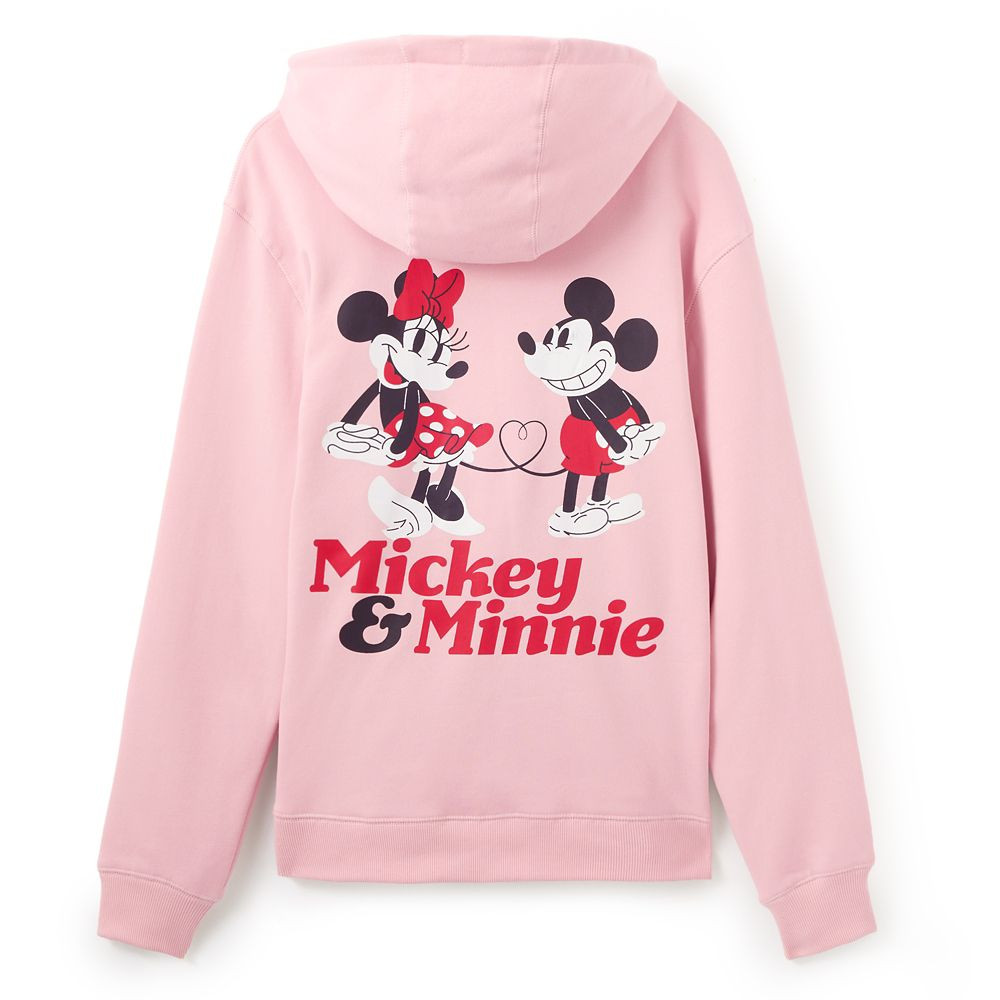 Mickey and Minnie Mouse ''M&M'' Zip Hoodie for Adults | Disney Store