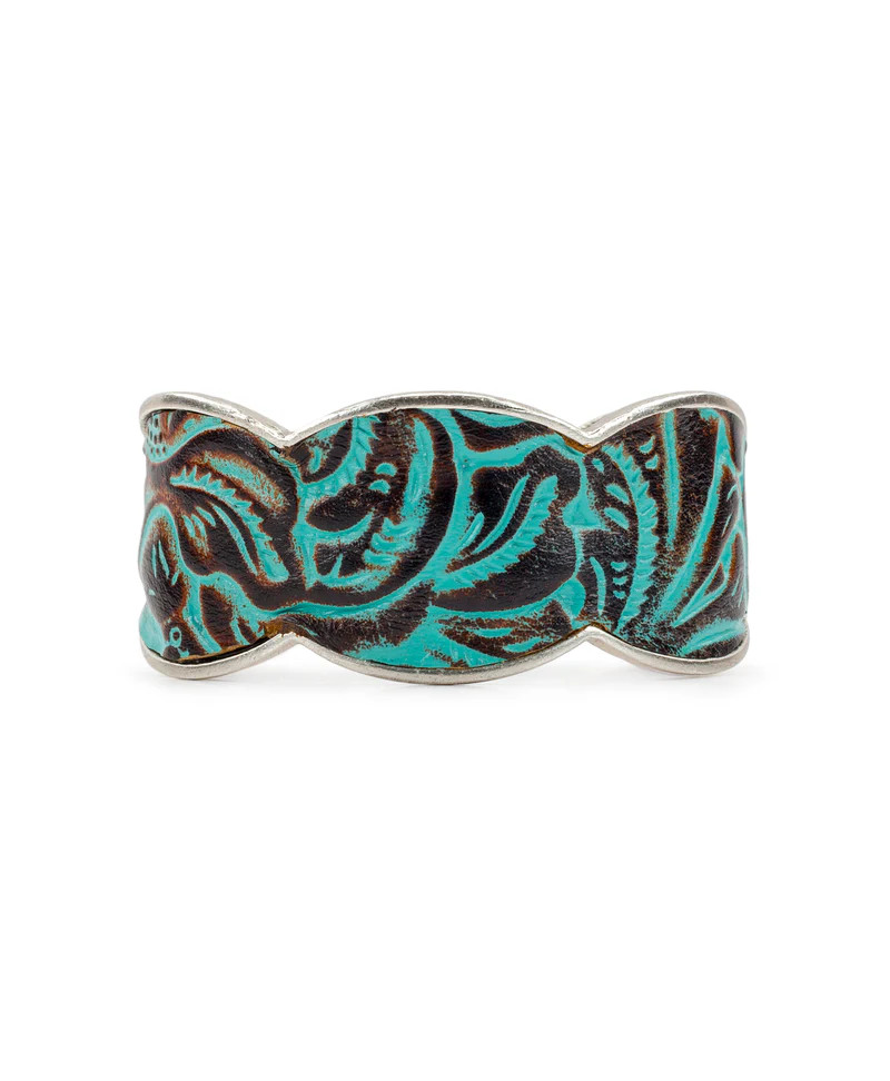 Elisabetta Cuff - Tooled Turquoise | Patricia Nash Designs