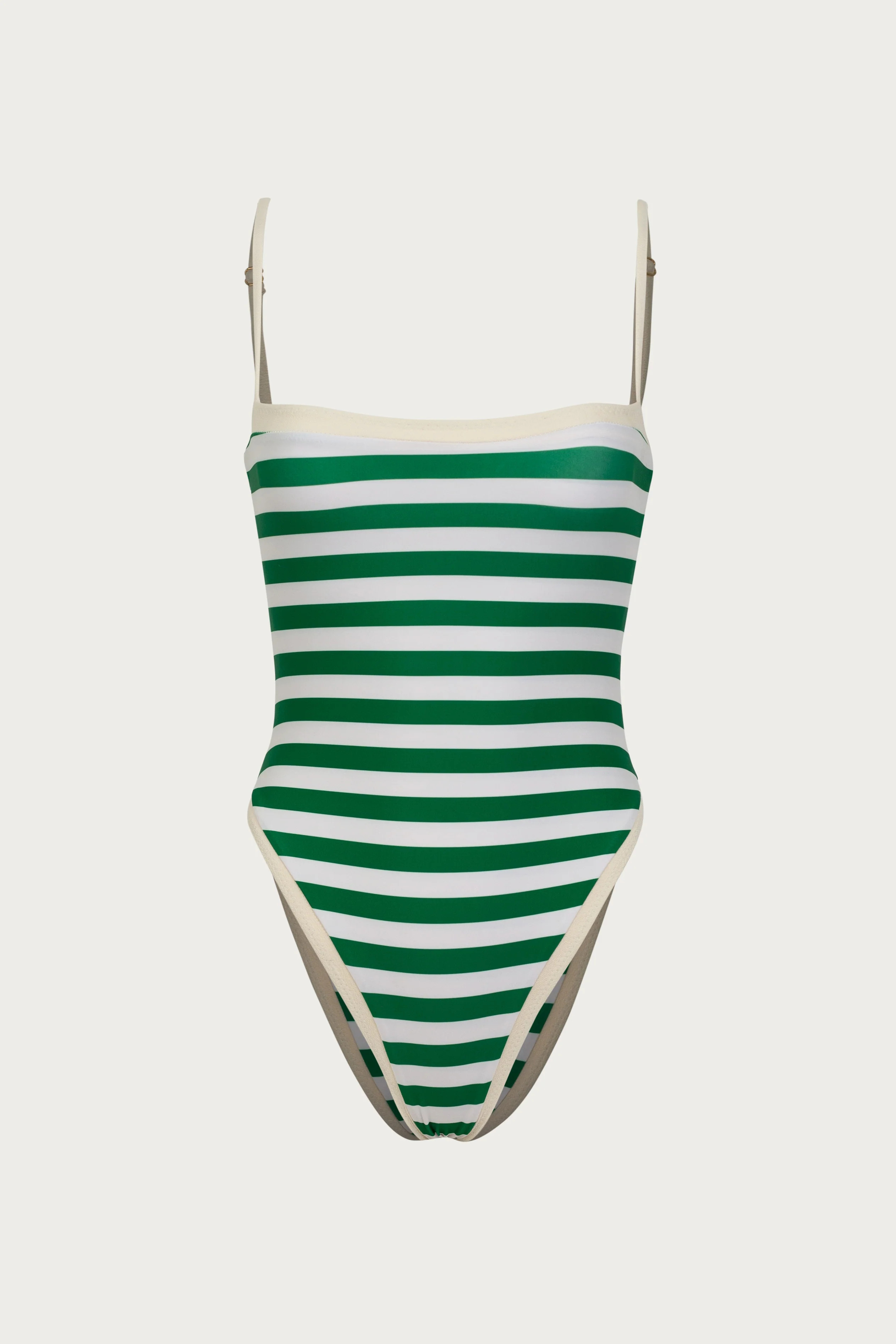 Colorblock One Piece (Green Stripe) | SAME