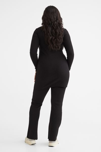 Flared Ribbed Leggings | H&M (US)