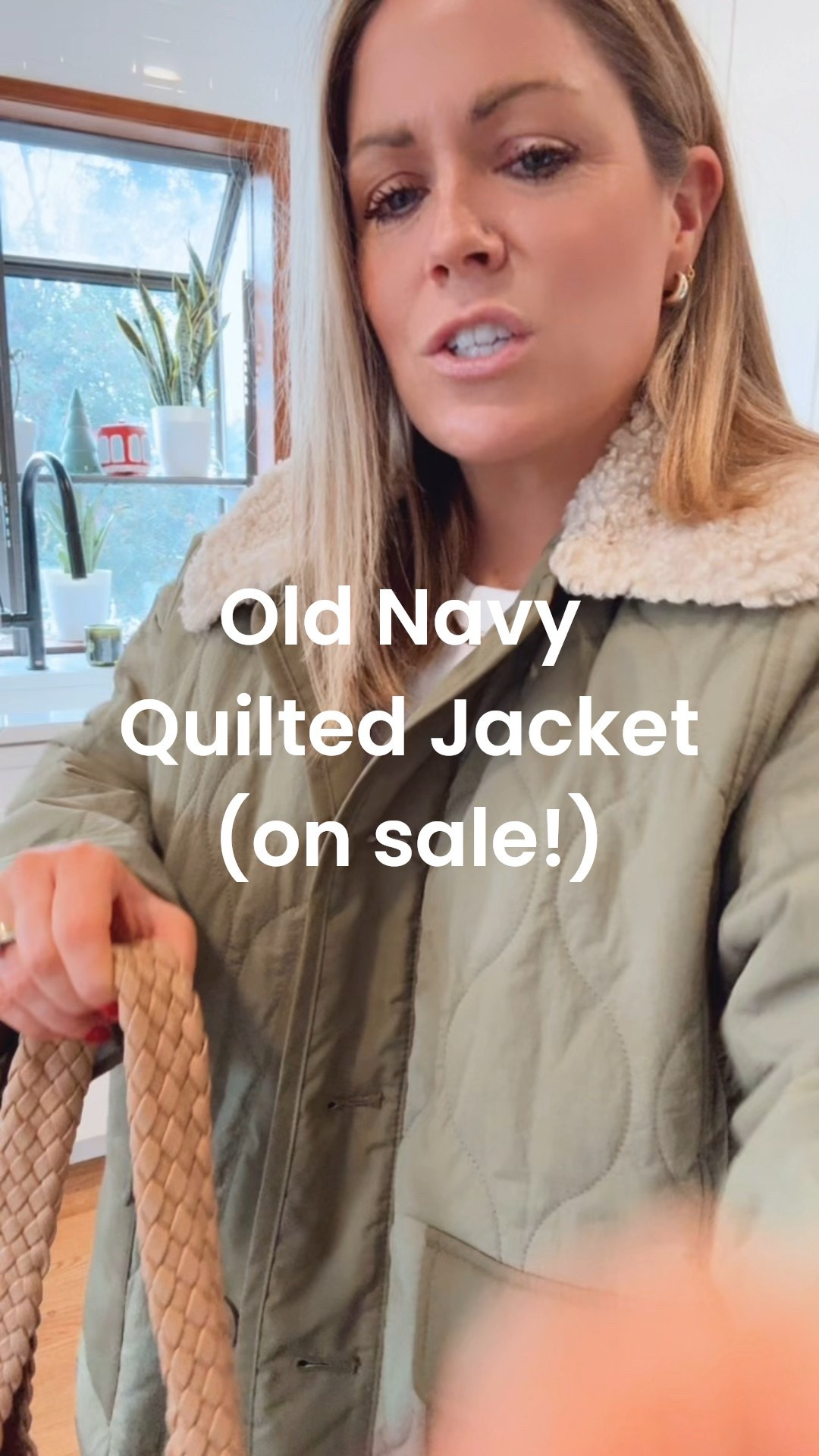 Old Navy Quilted Jacket on major sale for under $30. Wearing a S petite. 

#LTKFindsUnder50 #LTKPetite #LTKSaleAlert