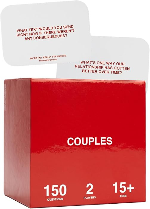 WE'RE NOT REALLY STRANGERS Couples Edition Card Game - 150 Conversation Cards for Couples - 2 Pla... | Amazon (US)