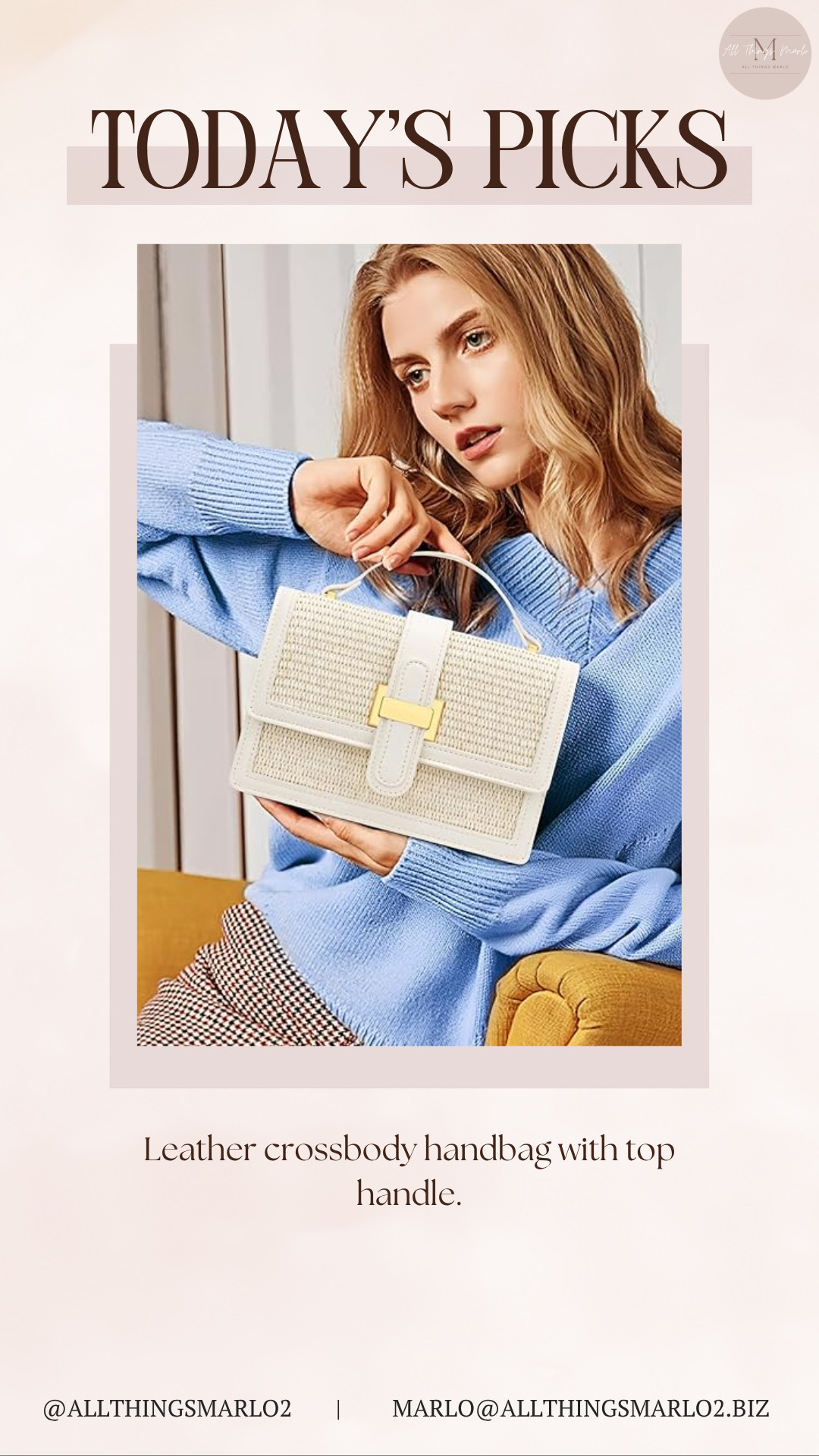 Leather crossbody handbag with top handle. 

 #LTKSeasonal #LTKWorkwear #LTKTravel