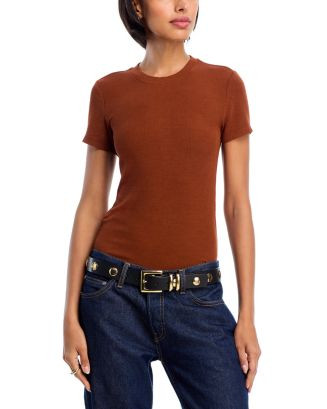 FRAME Ribbed Tee  | Bloomingdale's Women | Bloomingdale's (US)