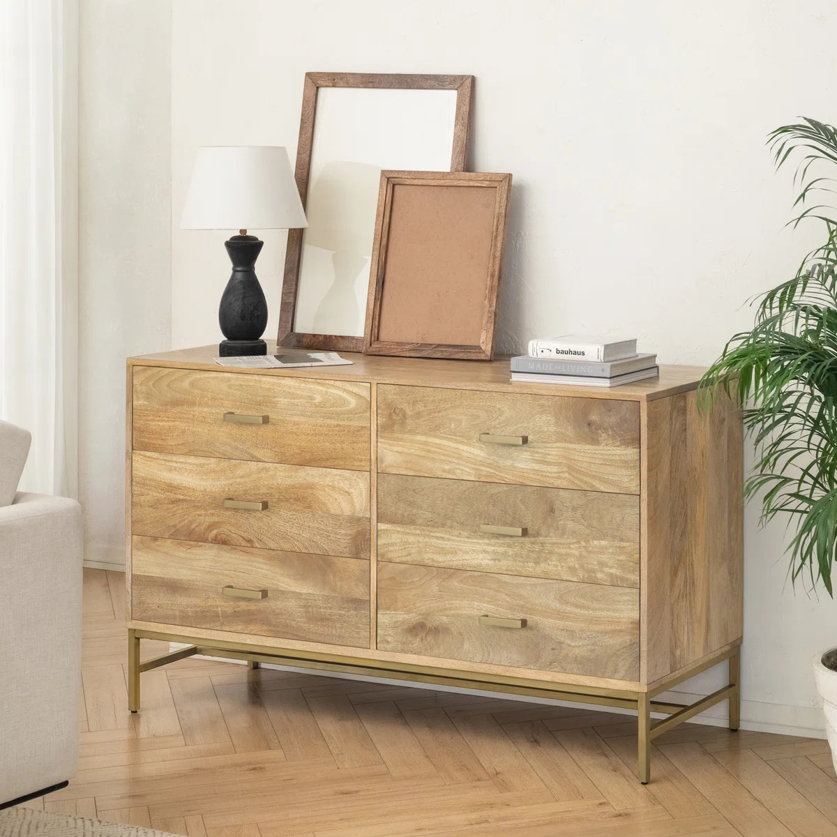 Rowley 56" W 6-Drawer Dresser | Wayfair North America