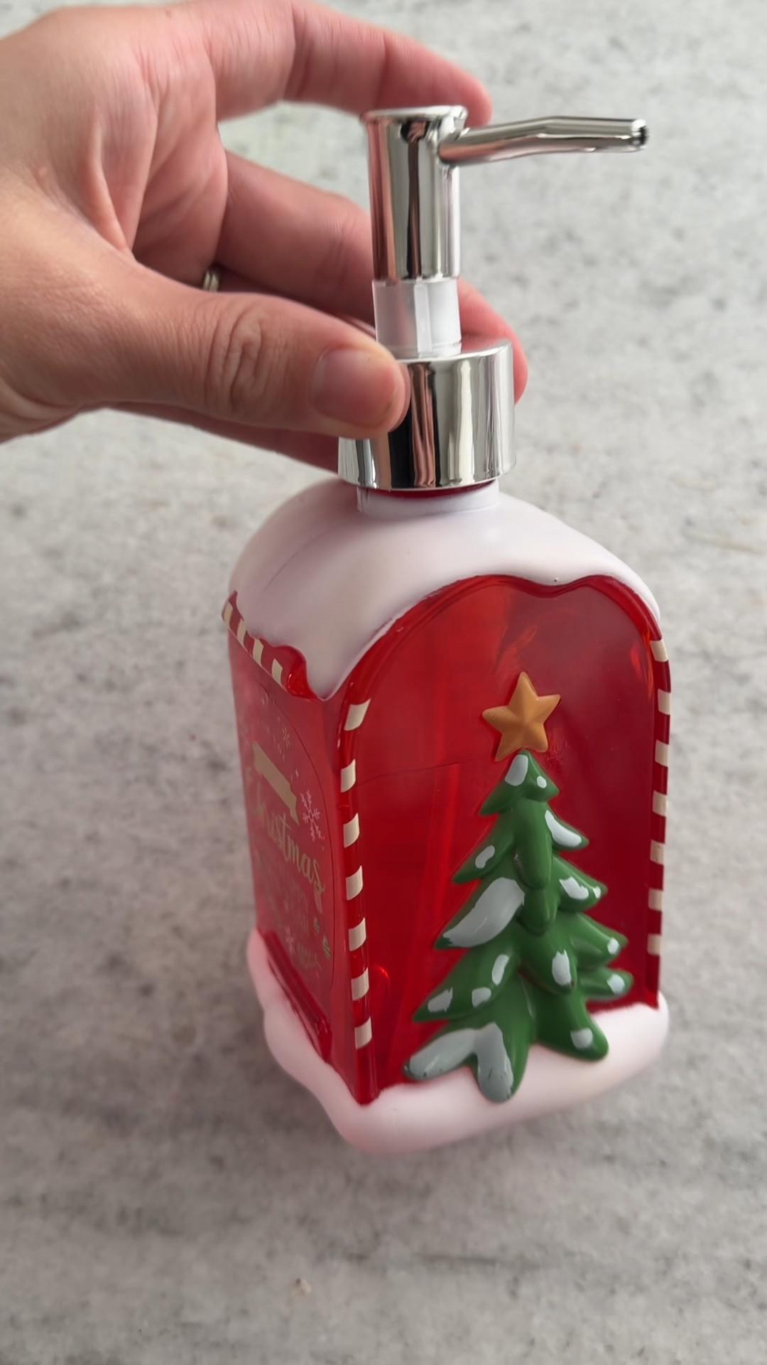 Christmas Soap Dispenser

The cutest way to add a little North Pole magic to your sink ✨ This Santa-Post-Office–style soap dispenser looks straight out of a cozy Christmas village — candy-cane stripes, snow-top roof, and a tiny tree that makes washing hands feel festive every time. Perfect for kitchens or bathrooms all season long.

#ltkholiday #christmashome #bathandbody #holidaydecor #ltkfinds

#LTKSeasonal #LTKHoliday #LTKHome