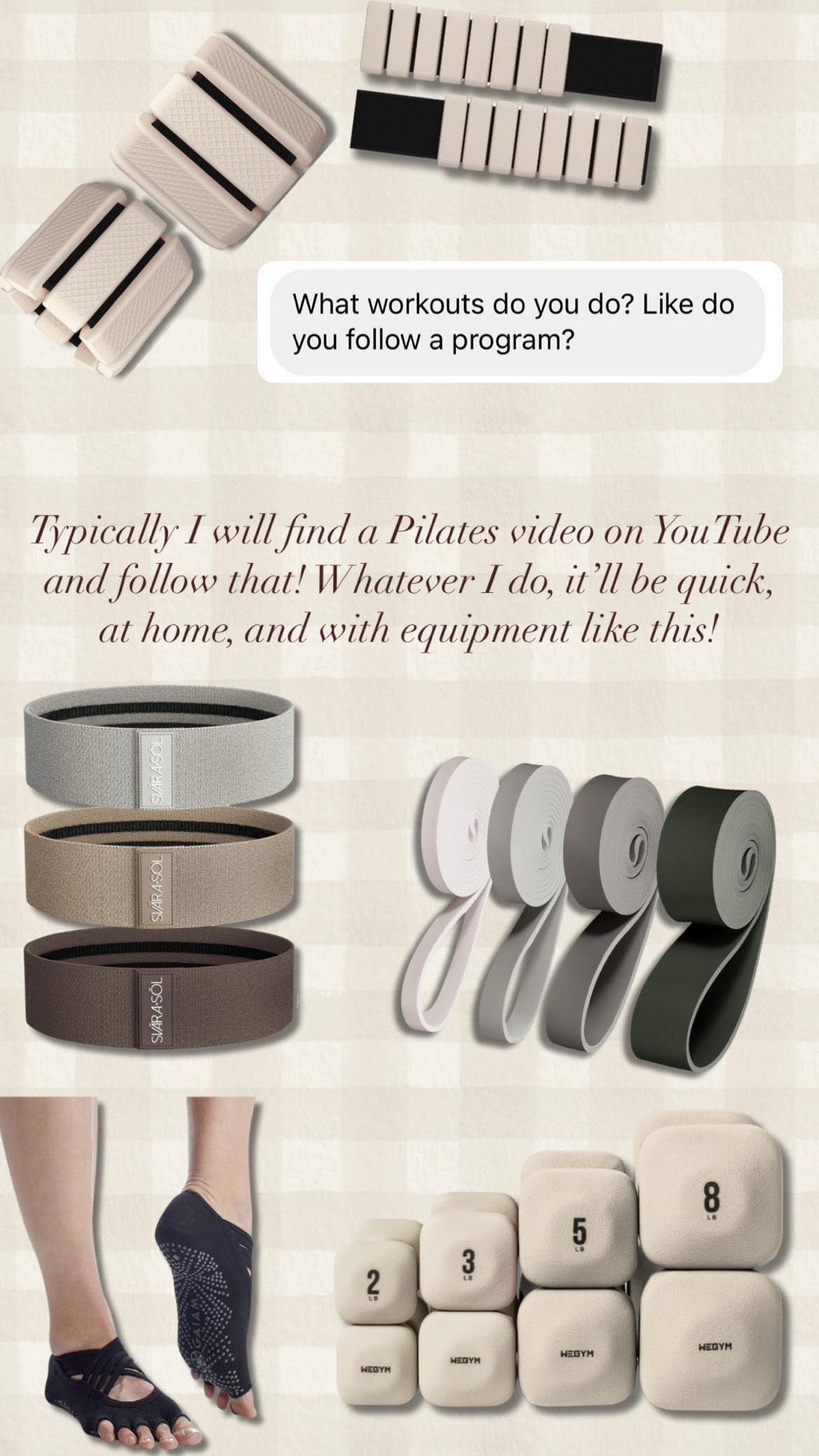 My go-to easy gym equipment!

#LTKSeasonal #LTKselfcare
