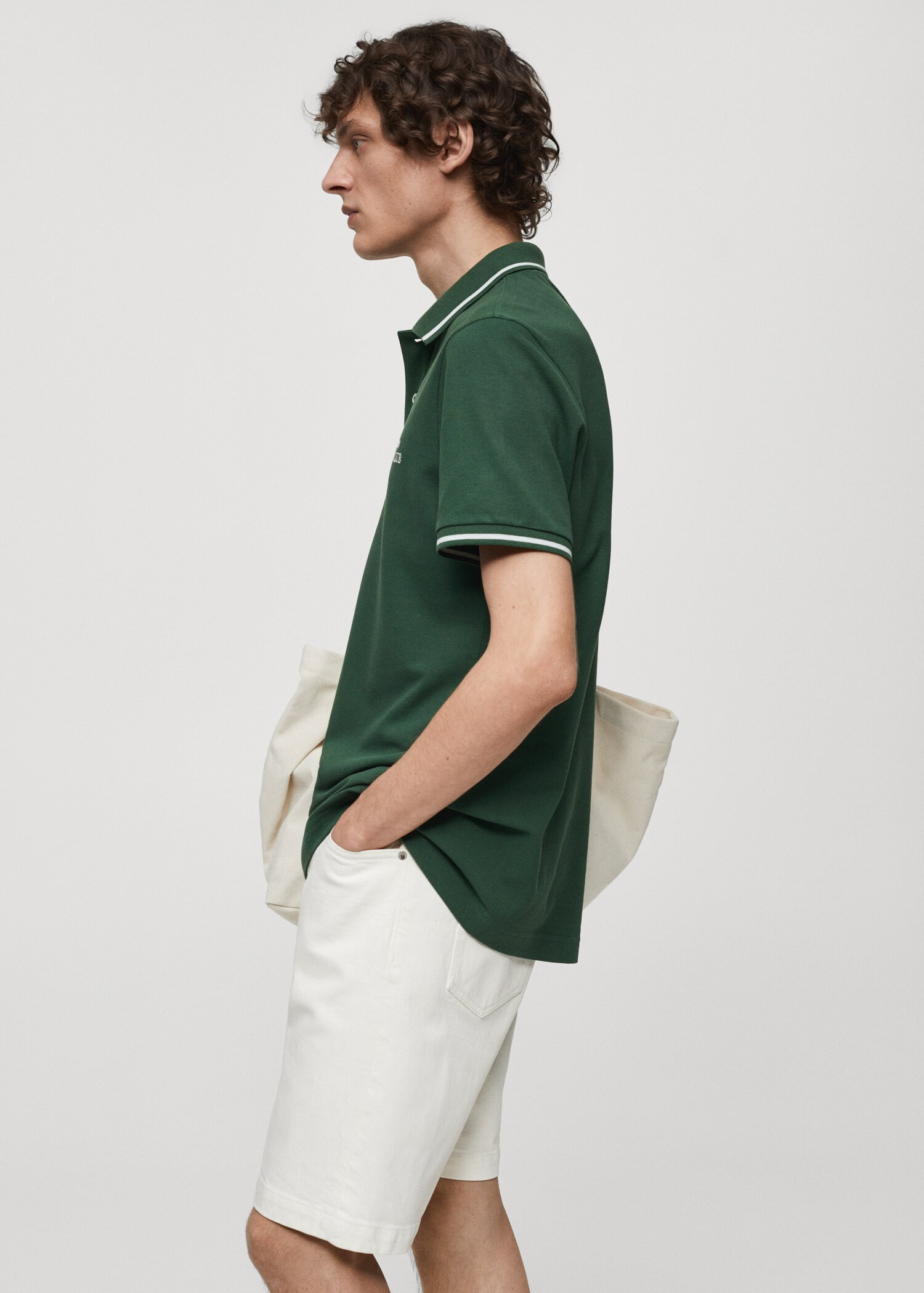 100% embroidered cotton polo shirt | MANGO (US)