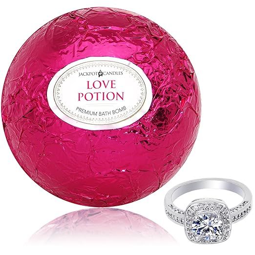 Bath Bomb with Ring Inside Love Potion Extra Large 10 oz. Made in USA (Surprise) | Amazon (US)