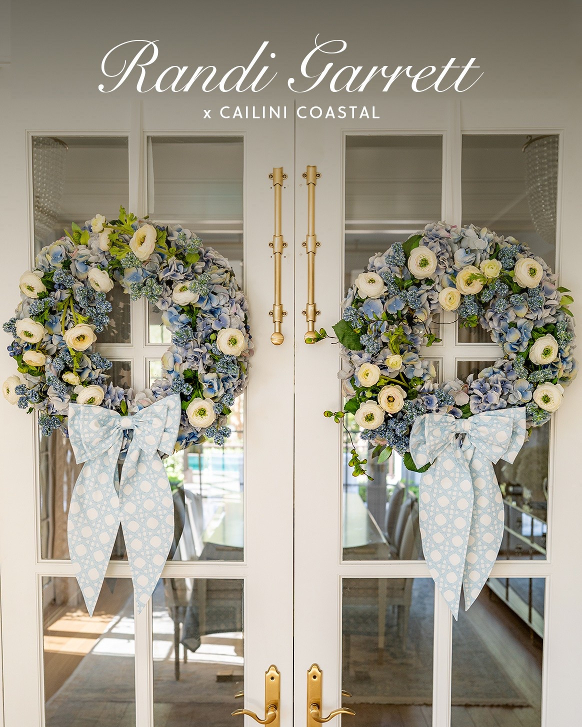 I’m in love with the cane print bows for summer! Add them to these gorgeous hydrangea wreaths for the perfect summer decor!

#LTKHome