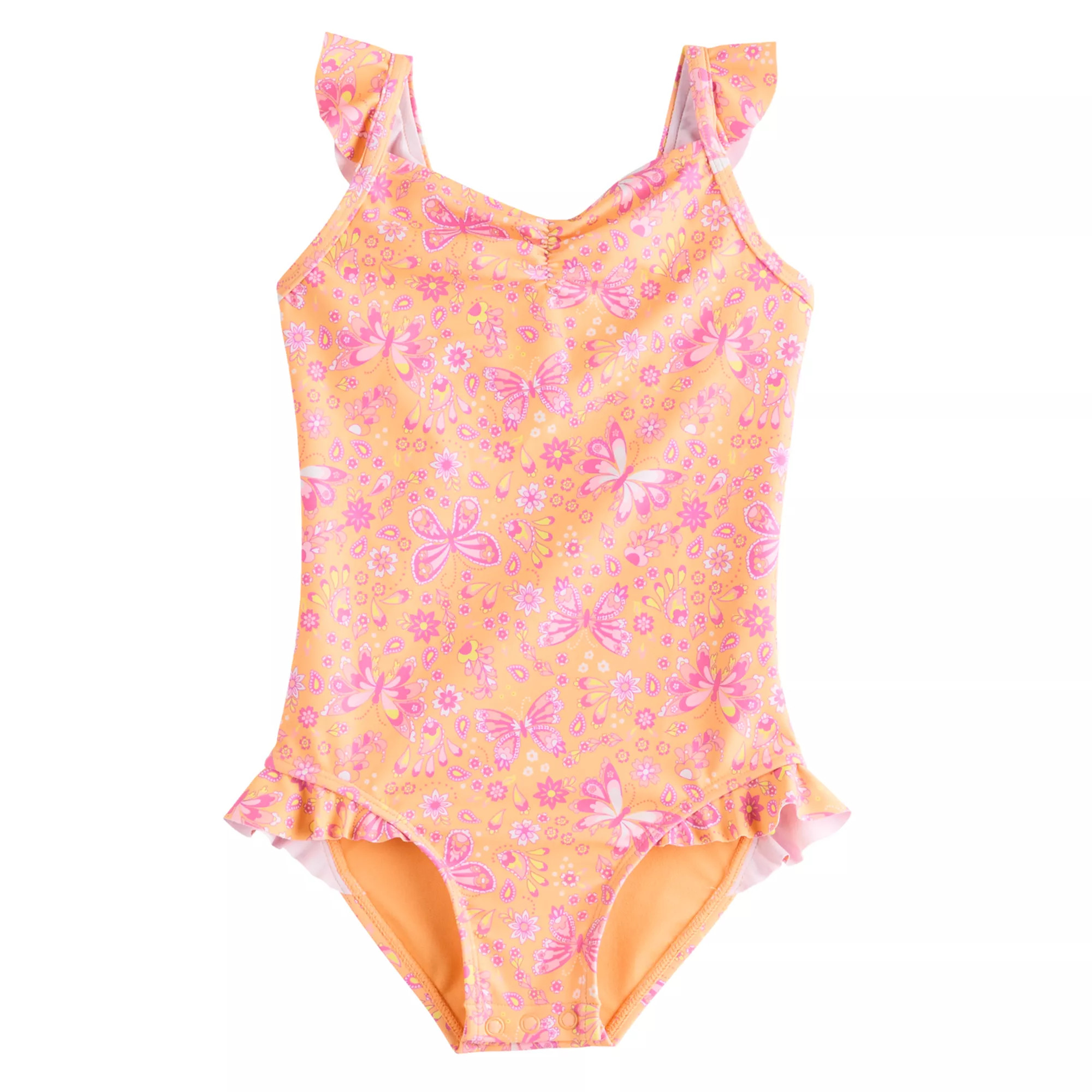 Baby & Toddler Girls Jumping Beans® Ruched One-Piece | Kohl's