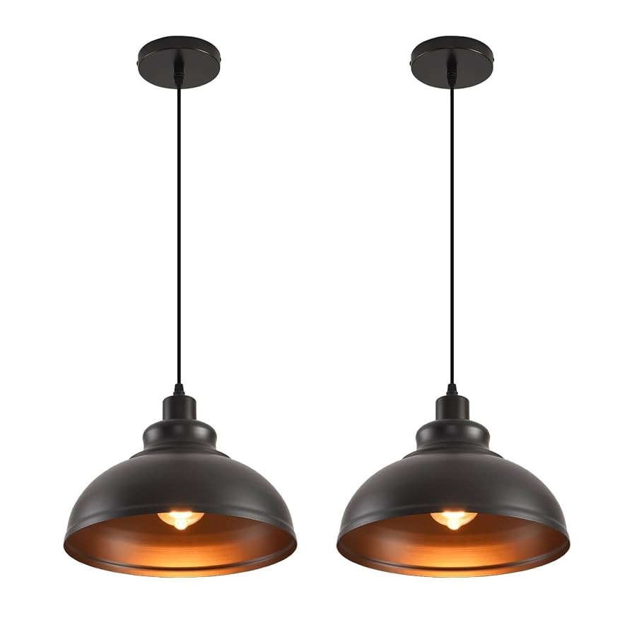Pendant Lighting Vintage Industrial Fixtures, Farmhouse Pendant Lamp, Hanging Light Fixtures with... | Amazon (US)