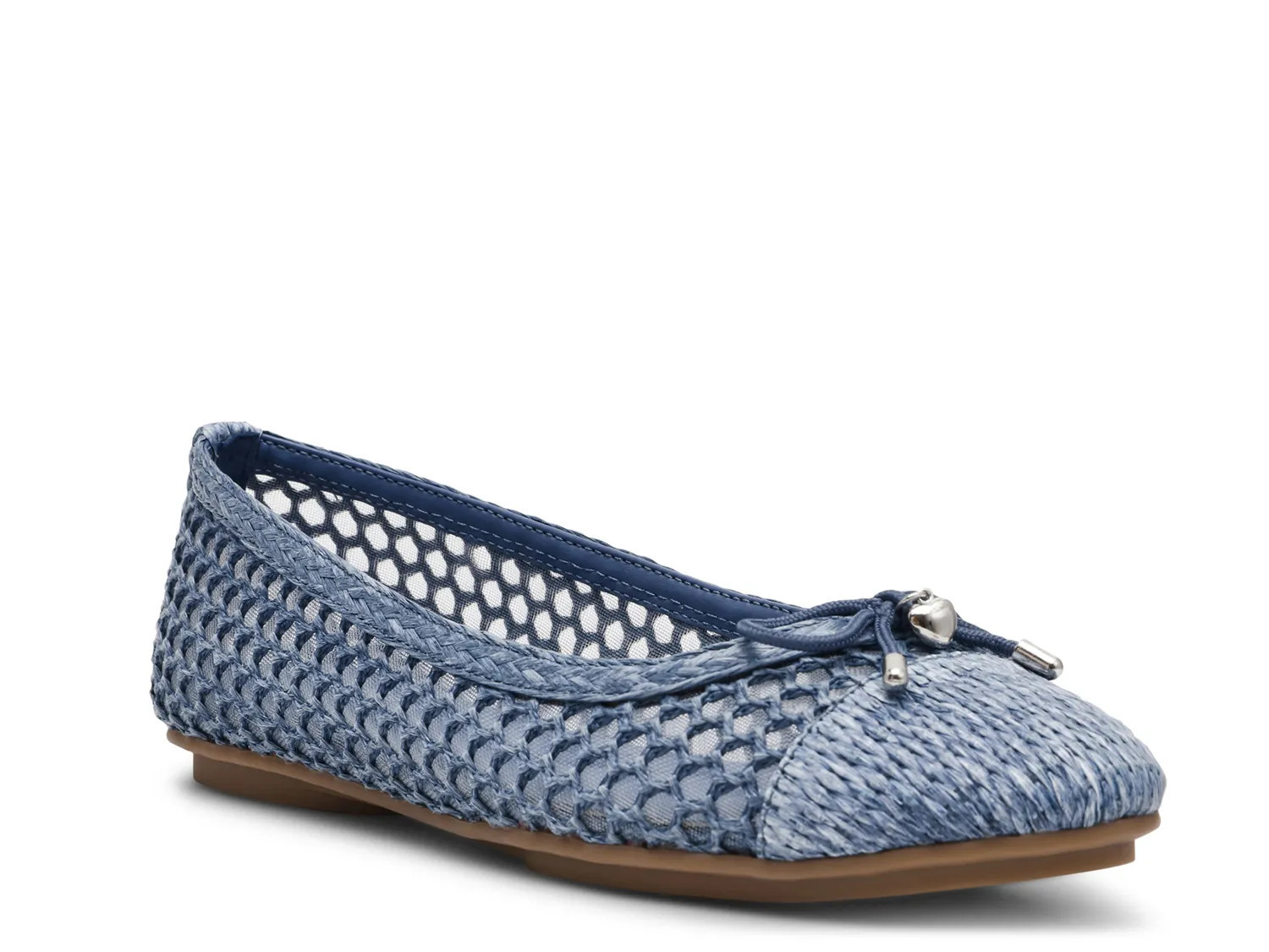 Anne Klein Lolita Ballet Flat | Women's | Blue Denim | Size 9.5 | Flats | DSW