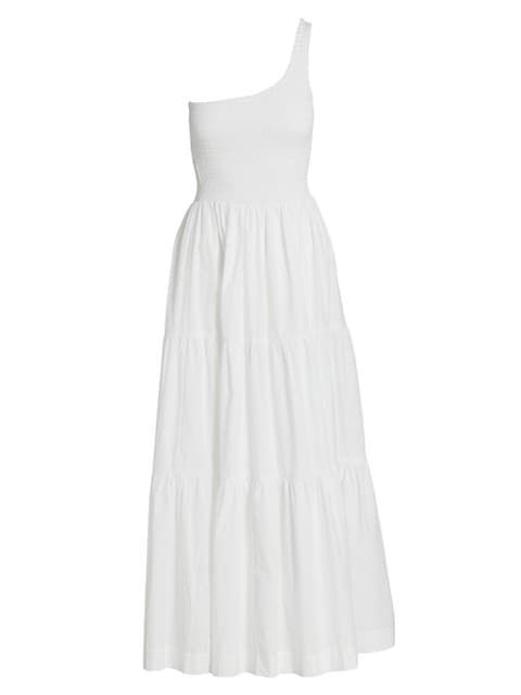 SWF Escapism Off-the-Shoulder Cotton Maxi Dress | Saks Fifth Avenue
