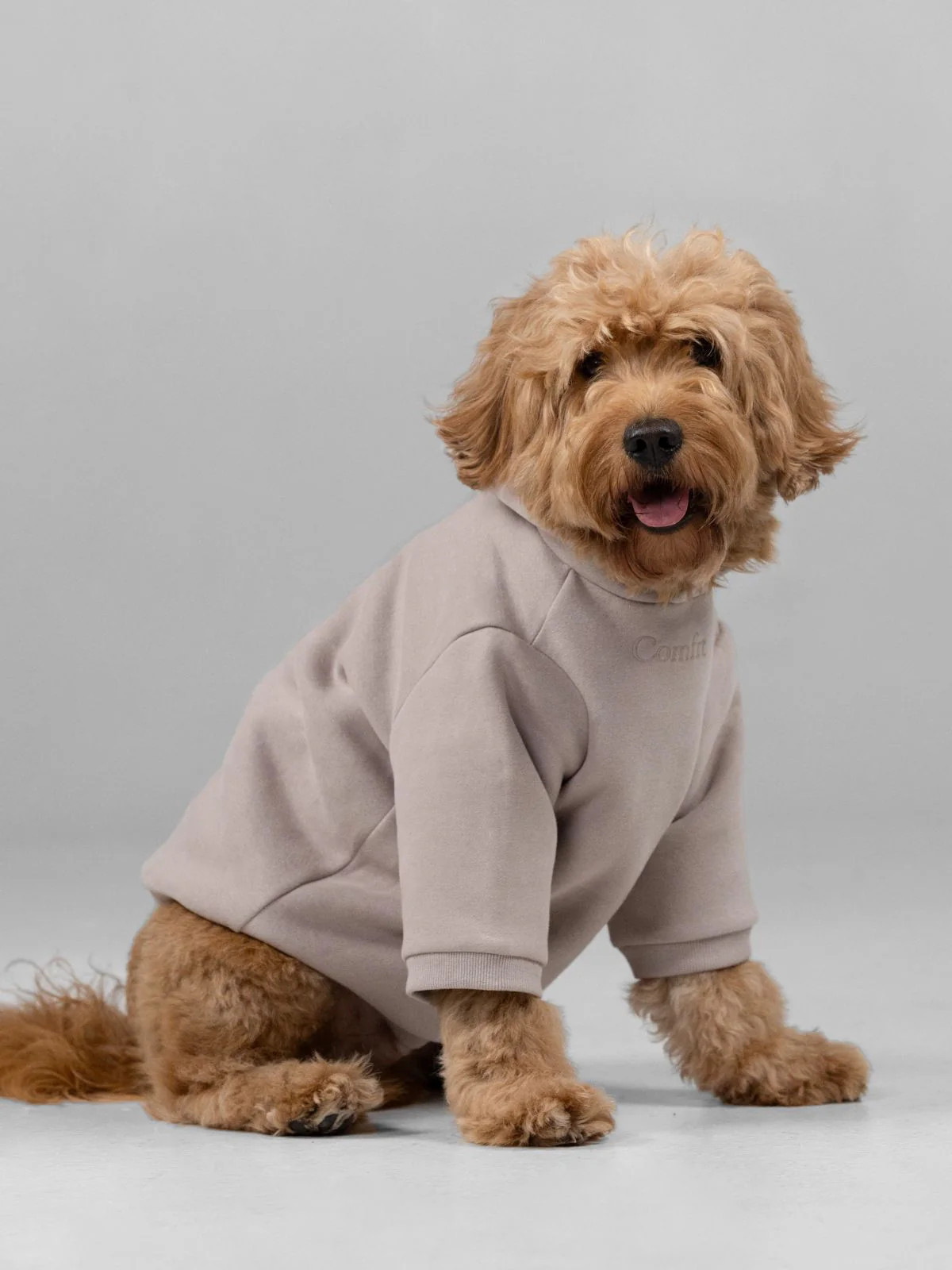 Comfrt Signature Paw Hoodie | Bark | Dusty Brown | XS | Comfrt