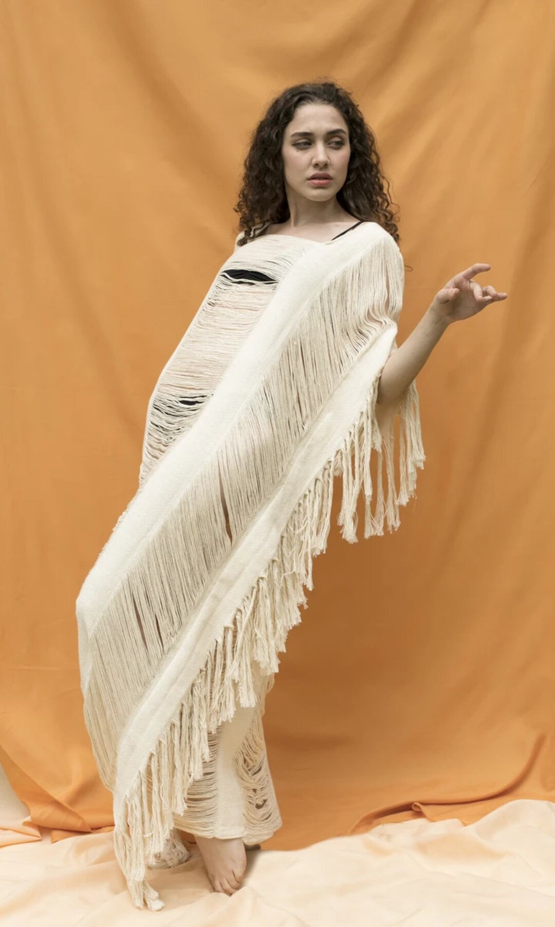 Handmade Frayed Beach Maxi Dress, Swim cover-up CAPRI, Wedding Boho Dress, Honeymoon Style, Bohem... | Etsy (US)