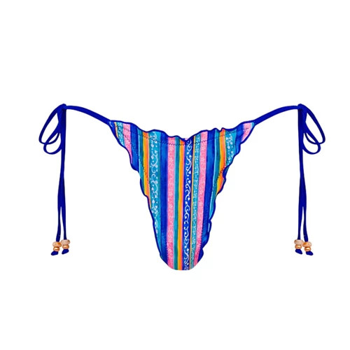 Women's Kulani Kinis Lettuce Edge Thong Tie Swim Bottoms | Scheels