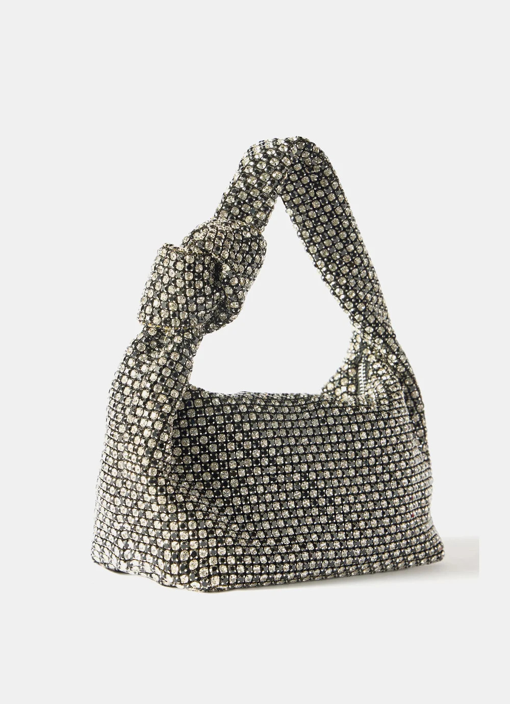 Kay Silver Diamante Grab Bag | Mint Velvet