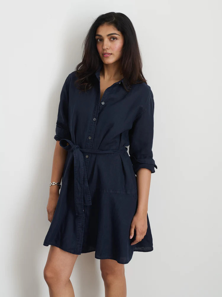 Lilia Shirt Dress In Linen | Alex Mill