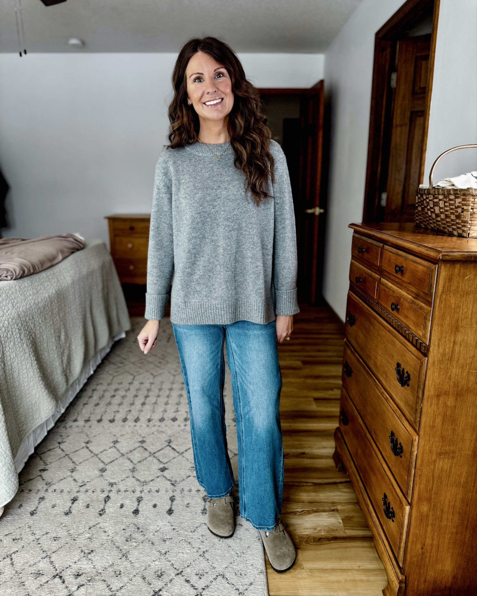 use INFG-25MARISSA10  for 10% off your first order from Quince (new customers only!)

 size 24 in the 26” inseam in these jeans (Bella stretch relaxed straight) and size xs in my grey cashmere crewneck sweater. My Birkenstock clogs are size 6 (also linked a more affordable pair). 

 
#quincedenim #quincetryon #cashmeresweater #cottonsweater #cashmerecardigan #cottoncardigan #quincesweater 


#LTKPetite #LTKFindsUnder50 #LTKgrwm