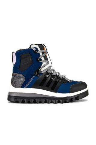 adidas by Stella McCartney Eulampis Boot in Mystery Blue, Core Black & Semi impact Orange from Re... | Revolve Clothing (Global)