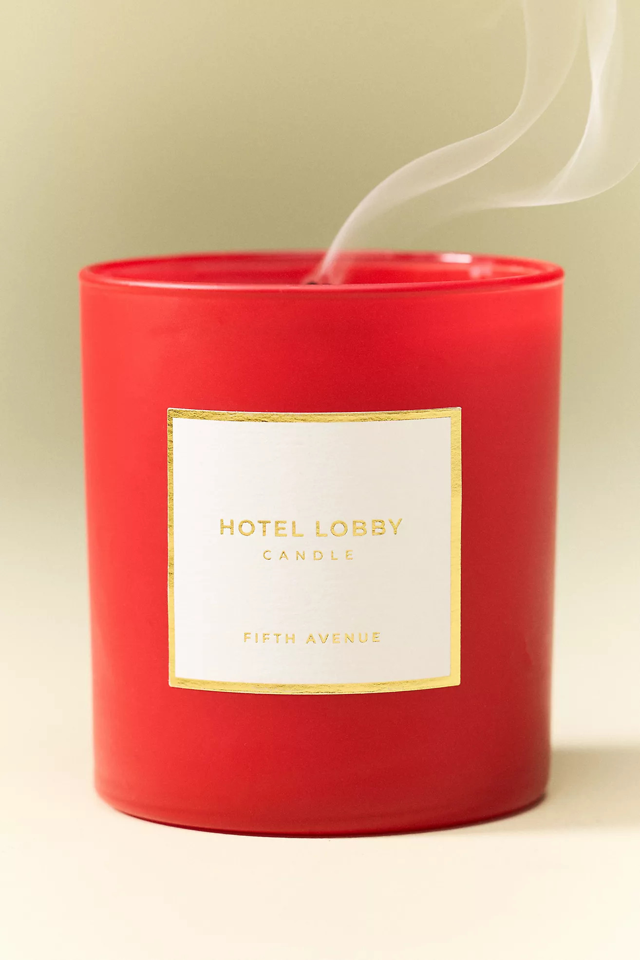 Hotel Lobby Gourmand 5th Ave Boxed Glass Candle | Anthropologie (US)