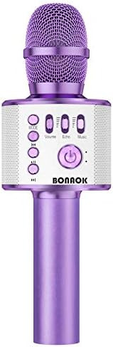 BONAOK Bluetooth Wireless Karaoke Microphone,3-in-1 Portable Handheld Karaoke Mic Speaker Machine... | Amazon (US)