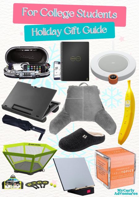 Show how proud you are of their college adventure with these amazing gift ideas. Elevate their experience and make them feel ready to conquer the world! - Portable Safe, Reusable Smart Notebook, Smart Coffee Warmer and Cup Warmer, Adjustable Laptop Stand, Reading Pillow, Banana Phone, PaddleSmash Pickleball, Lined Memory Foam Clog Slipper, Compact Umbrella, Buddha Board, TableTopics Friendship

Best Christmas Gift Ideas for College Students, gifts for him, gifts for her, white elephant gifts, secret santa, yankee swap, exchange gift ideas, holiday gift, thanksgiving gift, Christmas gift, birthday gift, personalized gift, Valentines gift, Walmart, Etsy, Amazon, gift ideas, surprise gift, seasonal gift, gift shopping, holiday shopping, Christmas shopping

#LTKHoliday #LTKGiftGuide #LTKfindsunder50 #LTKfindsunder100 #LTKsalealert #LTKfamily #LTKparties #LTKSeasonal #LTKstyletip #LTKtravel #LTKitbag