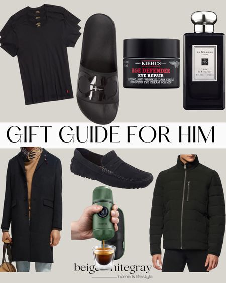 Gift guid for him!! All the beautiful accessories are stunning for him!! Cologne is always a great gift idea and I love the Ferragamo slides for him. The coats will elevate any man’s word robe and the eye cream is always a good stocking stuffer! 

#LTKGiftGuide #LTKmens #LTKsalealert