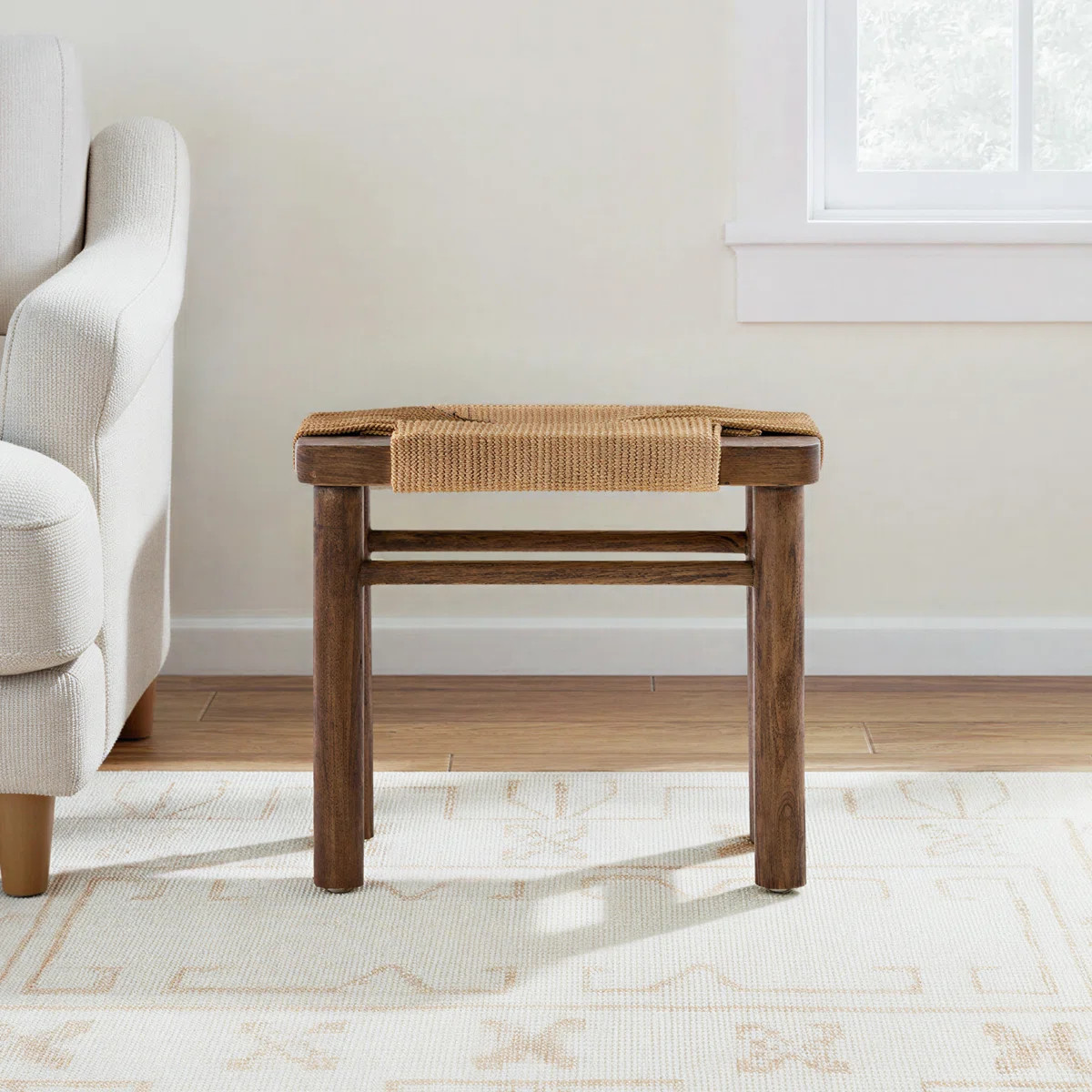 Kennebunk Solid Wood Accent Stool | Wayfair North America