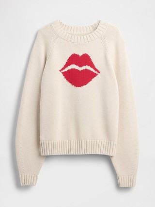 100% Cotton Kiss Raglan Sweater | Gap (CA)