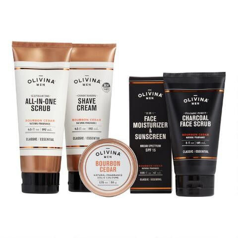 Olivina Menfts Bourbon Cedar Personal Care Collection | World Market