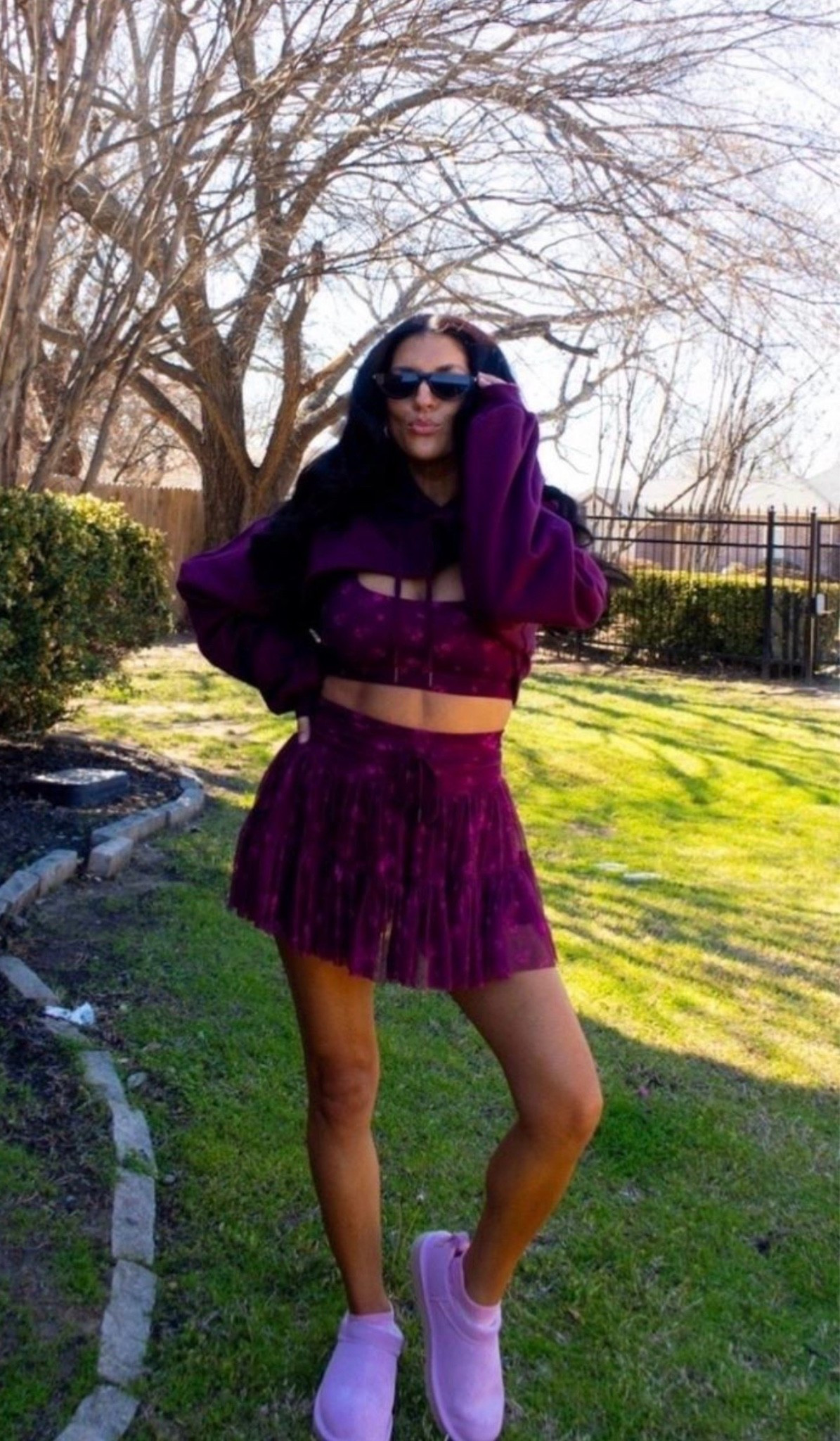 Serving sporty, cozy, and cute all at once. 💜 This matching set with the cropped hoodie is the kind of outfit that makes getting dressed so easy.

#matchingset #athleisurestyle #cozyoutfit #sportychic #everydaystyle #casualfashion #purpleoutfit #outfitinspo #comfystyle #fashionfinds #weekendlook #trendyoutfits #styleinspo #ltkstyle #ootd

#LTKdayinmylife #LTKootd #LTKstorytime